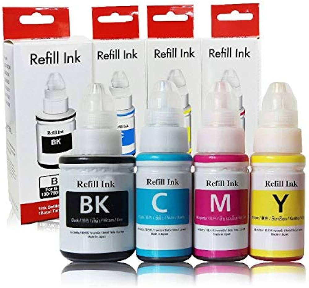 Refill ink Canon BK, C, M, Y