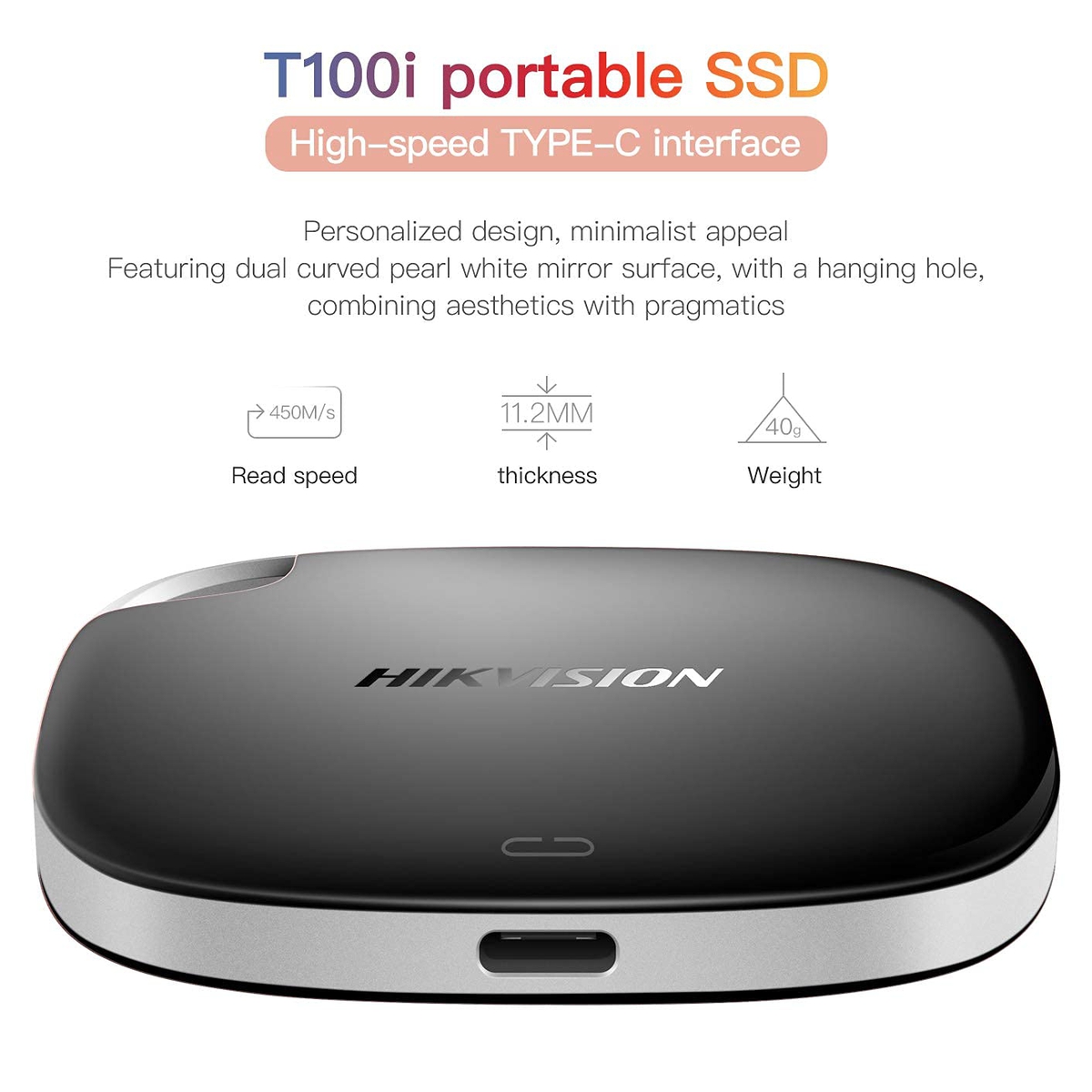 Hikvision HS-ESSD-T100I/256GB Portable
