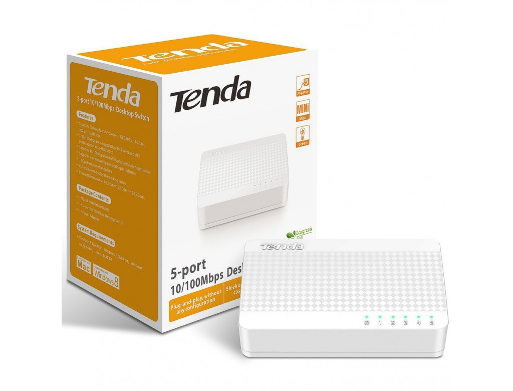 Tenda 5 Port Desktop Switch