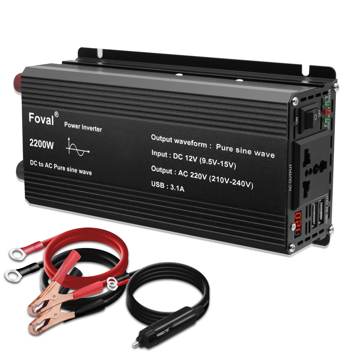 12V to 220V Power Inverter 2200W